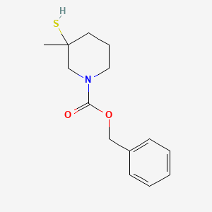 molecular formula C14H19NO2S B13970838 Benzyl 3-mercapto-3-methylpiperidine-1-carboxylate 