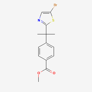 Methyl 4-(2-(5-bromothiazol-2-yl)propan-2-yl)benzoate