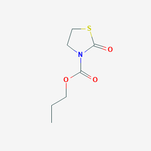 molecular formula C7H11NO3S B13970884 Propyl 2-oxothiazolidine-3-carboxylate 