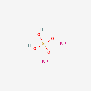 molecular formula H2K2O4Si B13970934 Dipotassium;dihydroxy(dioxido)silane 