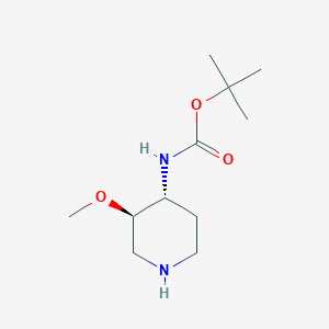 molecular formula C11H22N2O3 B1397097 trans-4-(Boc-amino)-3-methoxypiperidine CAS No. 1033748-33-2