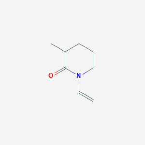 molecular formula C8H13NO B13970978 2-Piperidinone, 1-ethenyl-3-methyl- CAS No. 502507-59-7