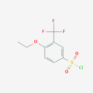 molecular formula C9H8ClF3O3S B1397099 4-Ethoxy-3-(trifluoromethyl)benzenesulfonyl chloride CAS No. 1706446-86-7