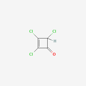 molecular formula C4HCl3O B13971002 Trichloro-2-cyclobuten-1-one CAS No. 78099-58-8