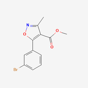 5-(3-Bromo-phenyl)-3-methyl-isoxazole-4-carboxylic acid methyl ester