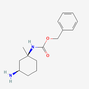 molecular formula C15H22N2O2 B13971029 benzyl ((1S,3R)-3-amino-1-methylcyclohexyl)carbamate 