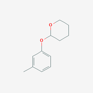 molecular formula C12H16O2 B13971036 2H-Pyran, tetrahydro-2-(3-methylphenoxy)- CAS No. 144265-47-4