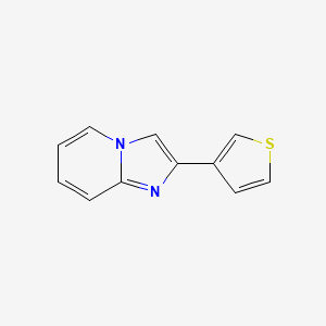molecular formula C11H8N2S B1397104 2-(Thiophene-3-yl)imidazo[1,2-a]pyridine CAS No. 1443148-96-6