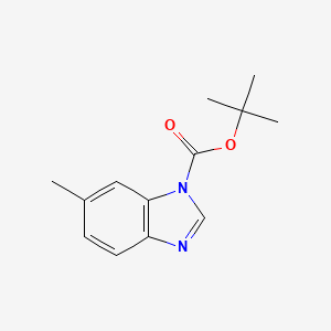 molecular formula C13H16N2O2 B13971082 tert-Butyl 6-methyl-1H-benzo[d]imidazole-1-carboxylate 