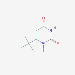 molecular formula C9H14N2O2 B13971092 6-Tert-butyl-1-methyl-1,2,3,4-tetrahydropyrimidine-2,4-dione 