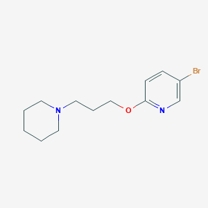 molecular formula C13H19BrN2O B1397113 5-Bromo-2-(3-piperidin-1-yl-propoxy)-pyridine CAS No. 917473-34-8