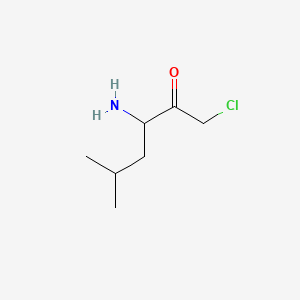 molecular formula C7H14ClNO B13971184 Leucine chloromethyl ketone CAS No. 61727-69-3