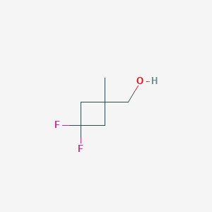 molecular formula C6H10F2O B1397119 (3,3-Difluoro-1-methylcyclobutyl)methanol CAS No. 1408076-35-6