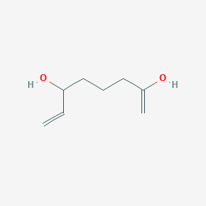 molecular formula C8H14O2 B13971241 Octa-1,7-diene-2,6-diol CAS No. 351206-16-1