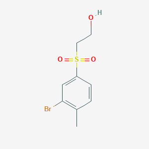 molecular formula C9H11BrO3S B1397129 2-(3-Bromo-4-methyl-benzenesulfonyl)-ethanol CAS No. 1240287-30-2