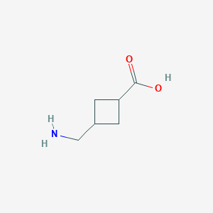 molecular formula C6H11NO2 B1397134 3-(Aminomethyl)cyclobutanecarboxylic acid CAS No. 1310729-95-3