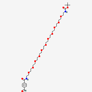 molecular formula C37H64N2O15 B1397137 Ald-Ph-amido-PEG11-NH-Boc CAS No. 1245813-70-0