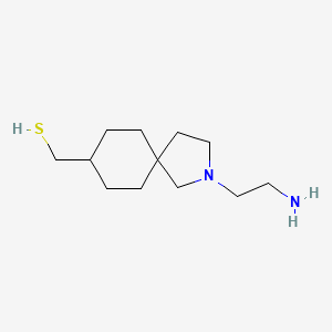 molecular formula C12H24N2S B13971388 (2-(2-Aminoethyl)-2-azaspiro[4.5]decan-8-yl)methanethiol 