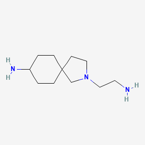 molecular formula C11H23N3 B13971399 2-(2-Aminoethyl)-2-azaspiro[4.5]decan-8-amine 