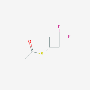 molecular formula C6H8F2OS B1397140 S-(3,3-Difluorocyclobutyl)ethanethioic acid ester CAS No. 1310729-92-0