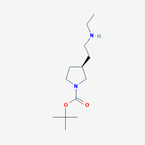 molecular formula C13H26N2O2 B13971405 (R)-tert-butyl 3-(2-(ethylamino)ethyl)pyrrolidine-1-carboxylate 