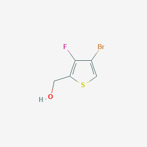 molecular formula C5H4BrFOS B13971444 4-Bromo-3-fluoro-2-thiophenemethanol 