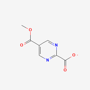 molecular formula C7H5N2O4- B13971447 5-Methoxycarbonylpyrimidine-2-carboxylate 