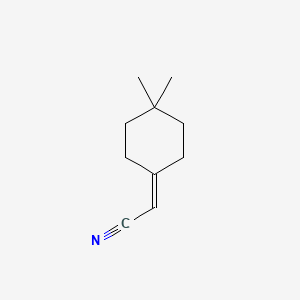 molecular formula C10H15N B1397146 2-(4,4-Dimethylcyclohexylidene)acetonitrile CAS No. 1343232-46-1