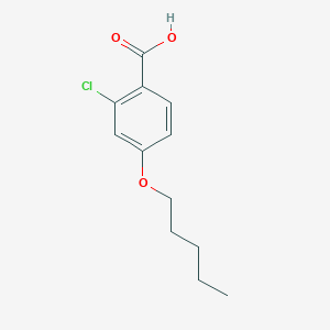 molecular formula C12H15ClO3 B13971468 2-Chloro-4-(pentyloxy)benzoic acid 