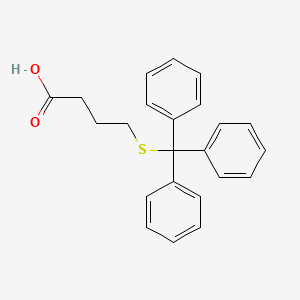 molecular formula C23H22O2S B1397148 4-Tritylsulfanylbutanoic acid CAS No. 377733-71-6