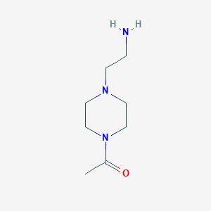 molecular formula C8H17N3O B139715 1-[4-(2-氨基乙基)哌嗪-1-基]乙酮 CAS No. 148716-35-2