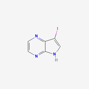 molecular formula C6H4IN3 B1397152 7-Iodo-5H-pyrrolo[2,3-B]pyrazine CAS No. 889451-26-7