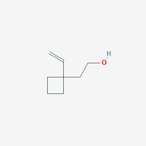 molecular formula C8H14O B13971559 1-Ethenylcyclobutaneethanol 