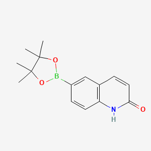 6-(4,4,5,5-Tetramethyl-1,3,2-dioxaborolan-2-yl)quinolin-2(1h)-one