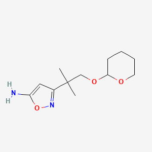3-[1,1-Dimethyl-2-(tetrahydropyran-2-yloxy)-ethyl]-isoxazol-5-ylamine