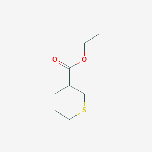 molecular formula C8H14O2S B13971608 ethyl tetrahydro-2H-thiopyran-3-carboxylate 