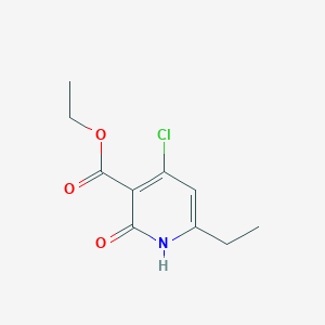 molecular formula C10H12ClNO3 B13971633 Ethyl 4-chloro-6-ethyl-2-oxo-1,2-dihydropyridine-3-carboxylate 