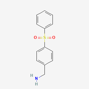 molecular formula C13H13NO2S B1397165 (4-(Phenylsulfonyl)phenyl)methanamine CAS No. 94341-56-7