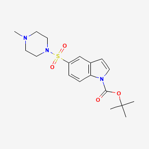 tert-Butyl 5-((4-methylpiperazin-1-yl)sulfonyl)-1H-indole-1-carboxylate