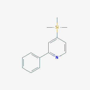 molecular formula C14H17NSi B13971704 2-Phenyl-4-(trimethylsilyl)pyridine 