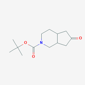 molecular formula C13H21NO3 B1397173 tert-butyl 6-oxooctahydro-2H-cyclopenta[c]pyridine-2-carboxylate CAS No. 1540547-05-4
