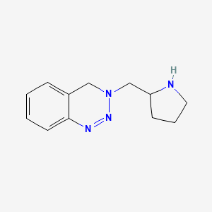 molecular formula C12H16N4 B13971752 3-(Pyrrolidin-2-ylmethyl)-3,4-dihydrobenzo[d][1,2,3]triazine 