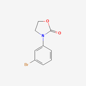 molecular formula C9H8BrNO2 B13971757 3-(3-Bromophenyl)oxazolidin-2-one 