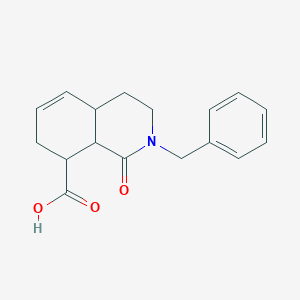 molecular formula C17H19NO3 B13971765 2-Benzyl-1-oxo-1,2,3,4,4a,7,8,8a-octahydro-isoquinoline-8-carboxylic acid 