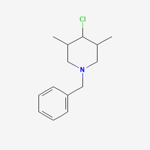 molecular formula C14H20ClN B13971816 1-Benzyl-4-chloro-3,5-dimethylpiperidine 