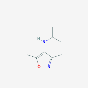 molecular formula C8H14N2O B13971837 N-Isopropyl-3,5-dimethylisoxazol-4-amine 