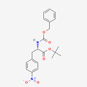 molecular formula C21H24N2O6 B1397185 (S)-tert-Butyl 2-(((benzyloxy)carbonyl)amino)-3-(4-nitrophenyl)propanoate CAS No. 869882-71-3