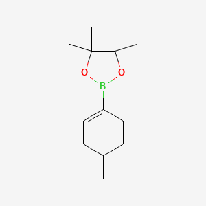 molecular formula C13H23BO2 B1397187 4,4,5,5-Tetramethyl-2-(4-methyl-1-cyclohexen-1-yl)-1,3,2-dioxaborolane CAS No. 865869-26-7