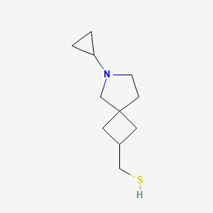 molecular formula C11H19NS B13971871 (6-Cyclopropyl-6-azaspiro[3.4]octan-2-yl)methanethiol 