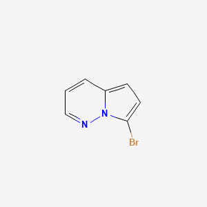molecular formula C7H5BrN2 B13971914 7-Bromopyrrolo[1,2-b]pyridazine 